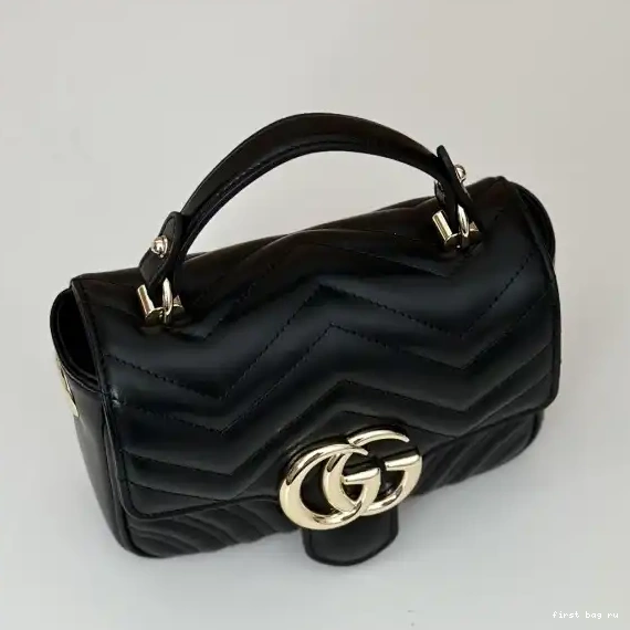 Firstbag ru Marmont top GUCCI mini handle bag-17*13*6CM GG 0707